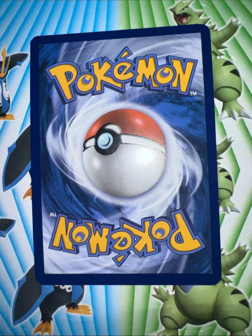 Pokemon Steelix Silver Holo Collectible Card - Blue & Green Accents